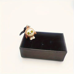 Cartoon Egg Doll Keychain Colorful Glossy Key Ring Pendant