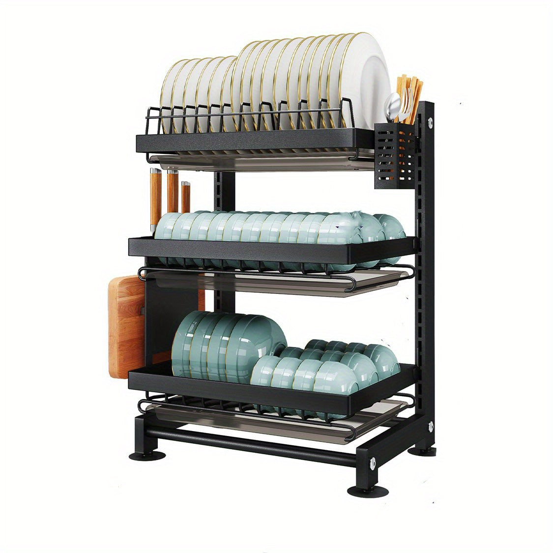 1pc Layer Dish Rack And Drainer Keeps Kitchen Tidy Functional Dish Storage Rack