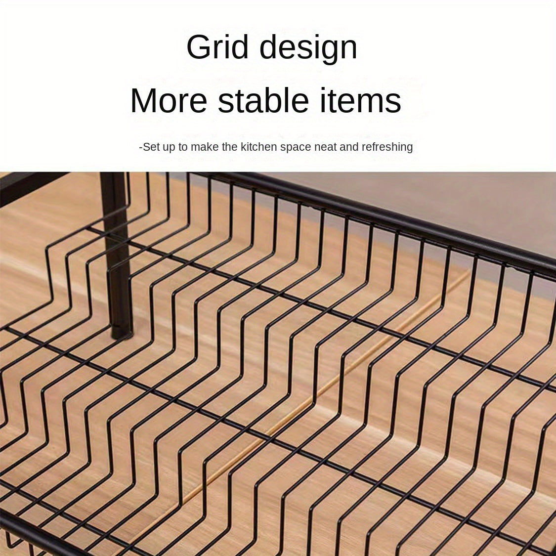 Multifunctional Storage Rack for Kitchen Space Organization