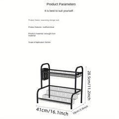 Multifunctional Storage Rack for Kitchen Space Organization