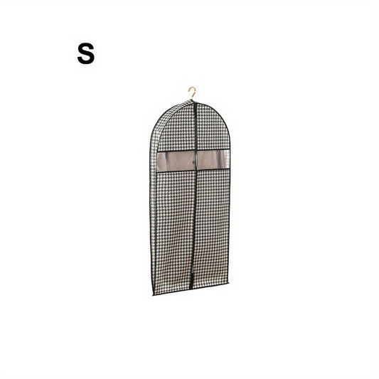 1pc Suit Dust Cover Bag With Window Hanging Clothes Storage Bags