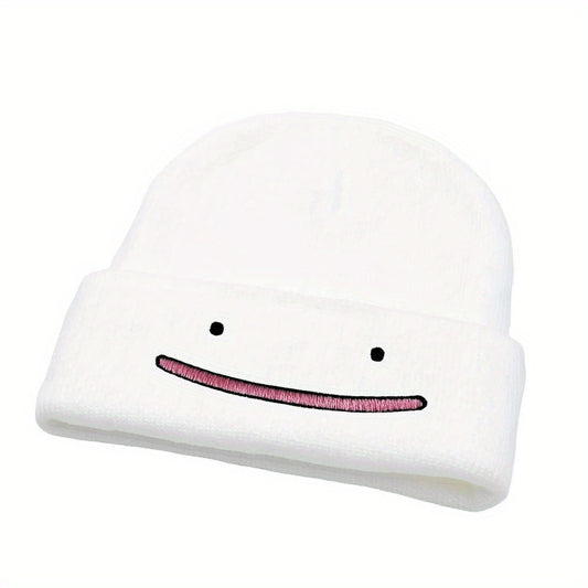 MP2MINGPIN Cartoon Beanie Hat Embroidered Knitted Hat Hip Hop Hat