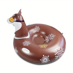 Foldable Snow Tube Inflatable Skiing Circle Thickened Sled