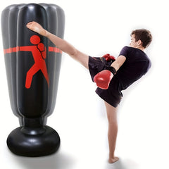 Inflatable Boxing Column & Stand Punching Bag Toy Fitness Sandbag