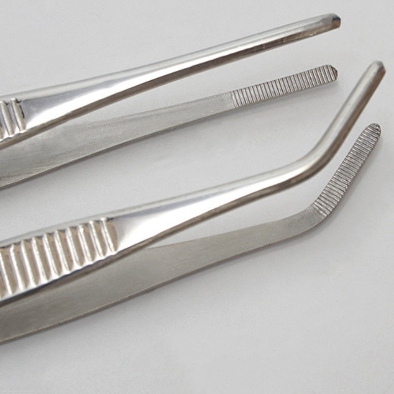 2pcs Stainless Steel Tweezers for Precision Work