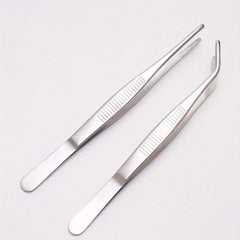 2pcs Stainless Steel Tweezers for Precision Work