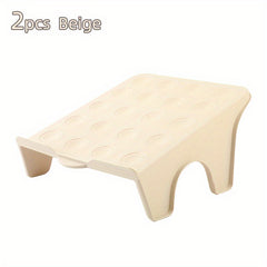 2pcs Plastic Shoe Holder Two-tier Shoe Storage Rack