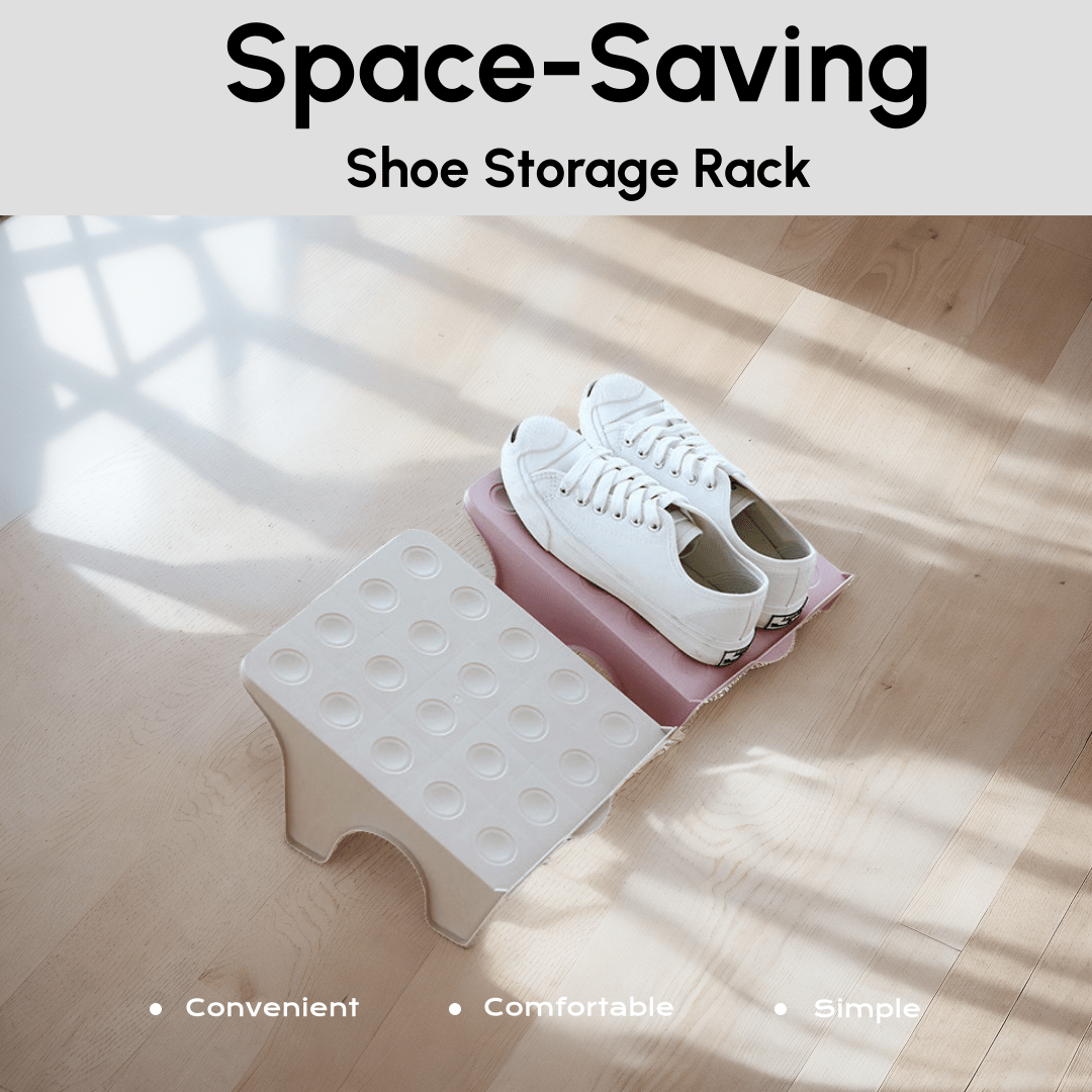 2pcs Plastic Shoe Holder Two-tier Shoe Storage Rack