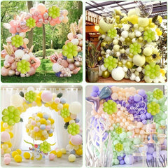 10pcs Green Flower Balloons Large Daisy Balloons Graduation Party Decor