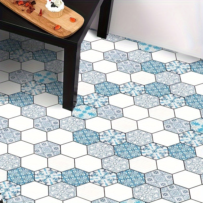 Bohemian Geometric Hexagon Decor Stair Sticker