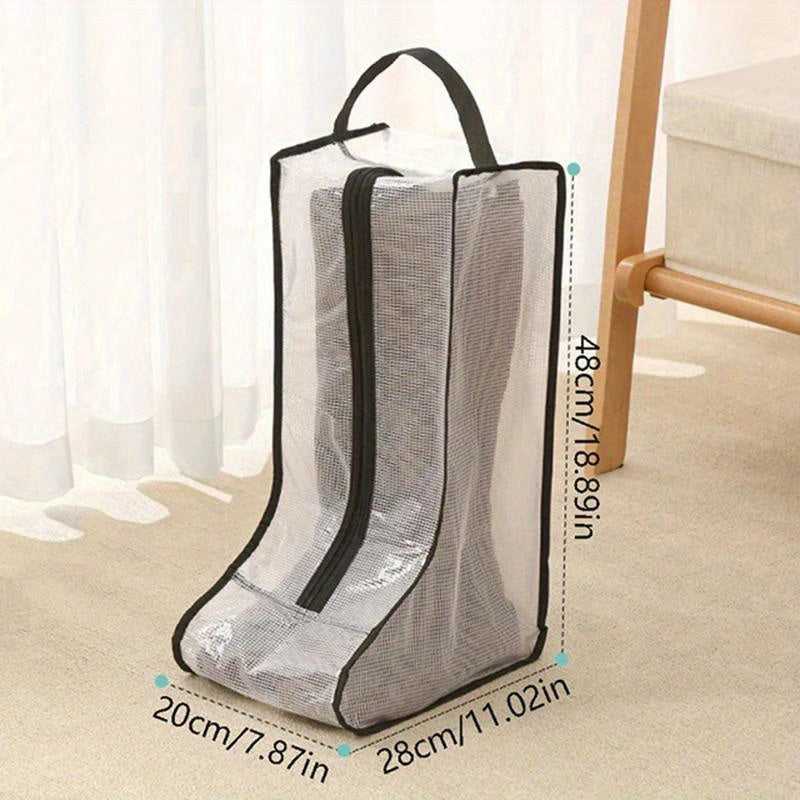 Short Boots Storage Bag With Zipper Dust-proof Shoe Storage Container