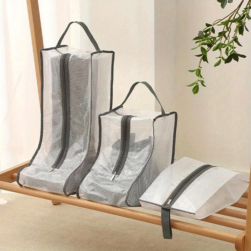 Short Boots Storage Bag With Zipper Dust-proof Shoe Storage Container