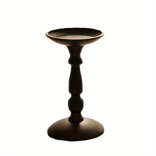 Vintage Iron Taper Candle Holder Classic Metal Candlestick Stand Table Decor