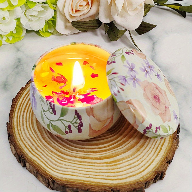 Soy Wax Dried Flower Scented Candle Wedding Ceremony Fragrance