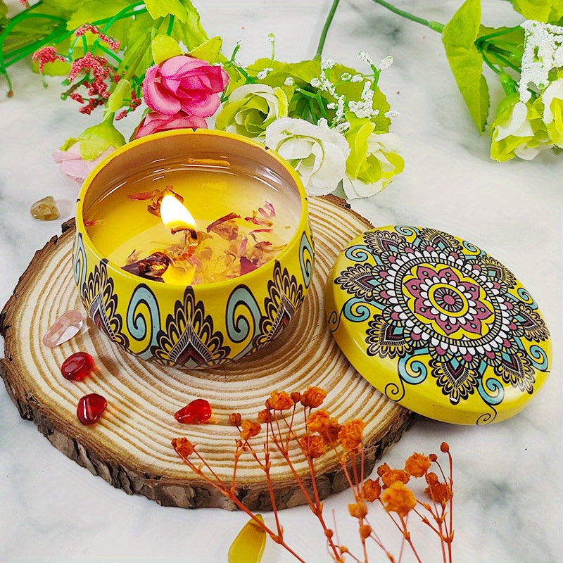 Soy Wax Dried Flower Scented Candle Wedding Ceremony Fragrance