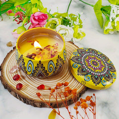 Soy Wax Dried Flower Scented Candle Wedding Ceremony Fragrance