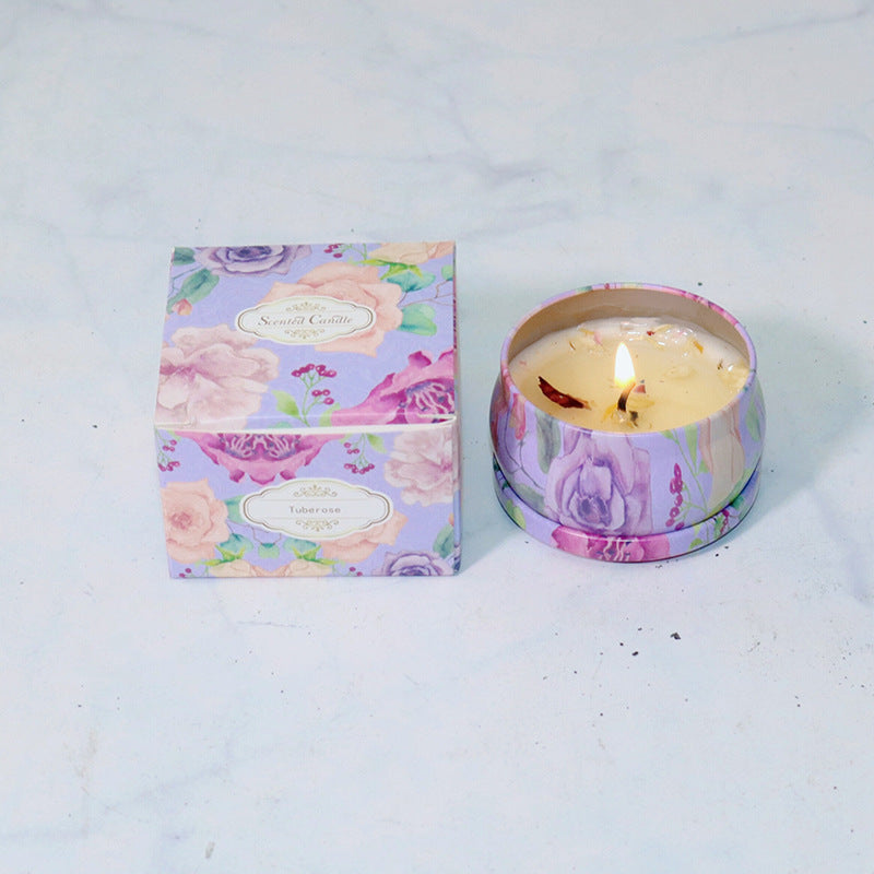 Soy Wax Dried Flower Scented Candle Wedding Ceremony Fragrance