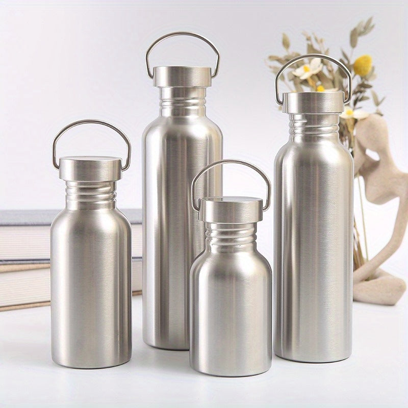 Portable Stainless Steel Water Bottle with Handle for Outdoor Travel