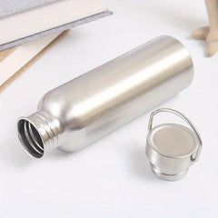 Portable Stainless Steel Water Bottle with Handle for Outdoor Travel