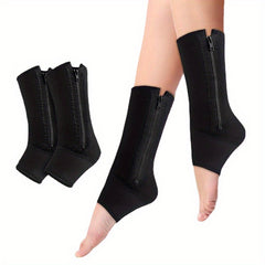 1PC Sports Zippered Foot Protection Socks Ankle Leg Socks
