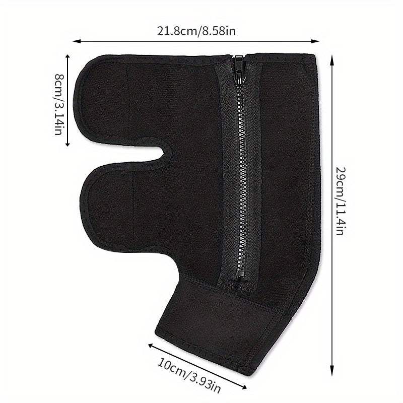 1PC Sports Zippered Foot Protection Socks Ankle Leg Socks