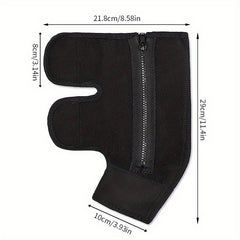 1PC Sports Zippered Foot Protection Socks Ankle Leg Socks