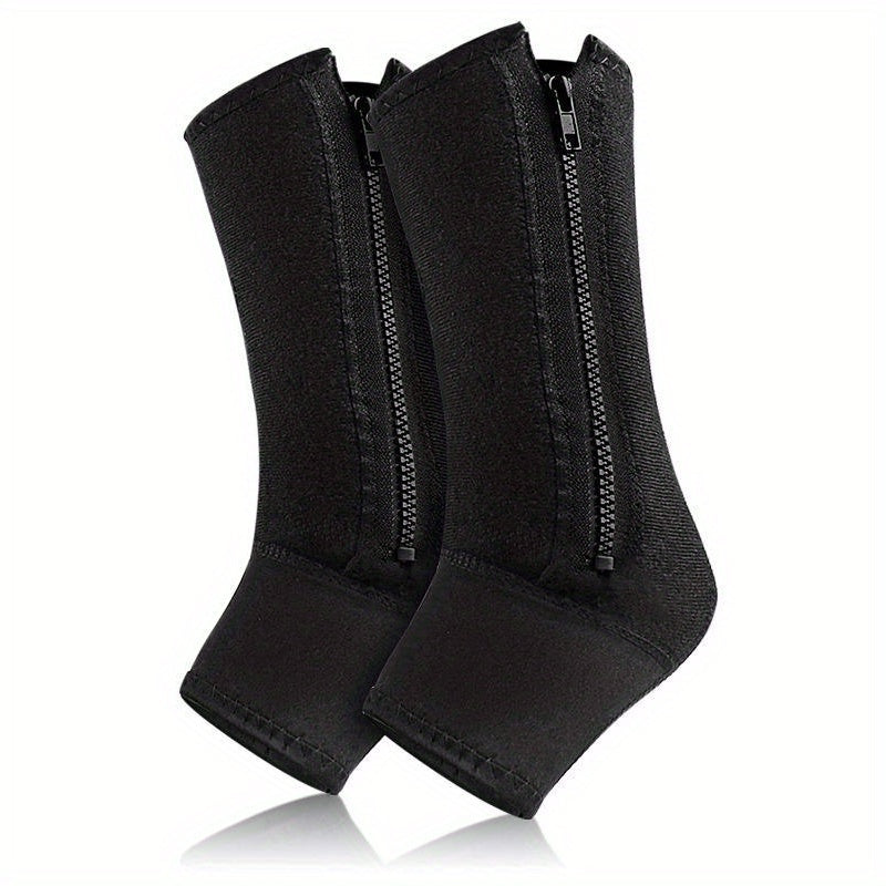 1PC Sports Zippered Foot Protection Socks Ankle Leg Socks