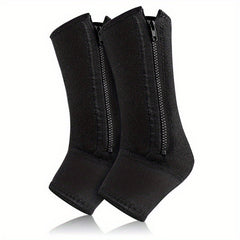 1PC Sports Zippered Foot Protection Socks Ankle Leg Socks