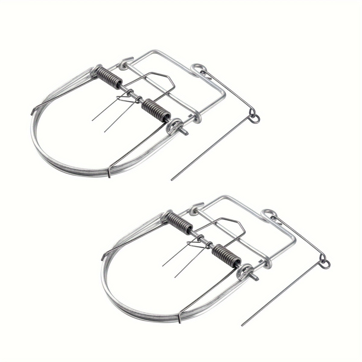 2PCS Metal Mouse Trap Reusable Trigger Type Safe & Reliable