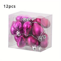 12pcs Heart Jewelry Pendant Plated Peach Heart Christmas Tree Wreath Gift