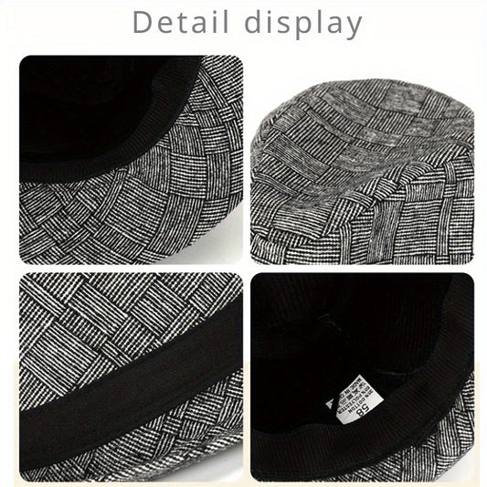 Classic Plaid Vintage Top Hat Sun Hat for Men Women