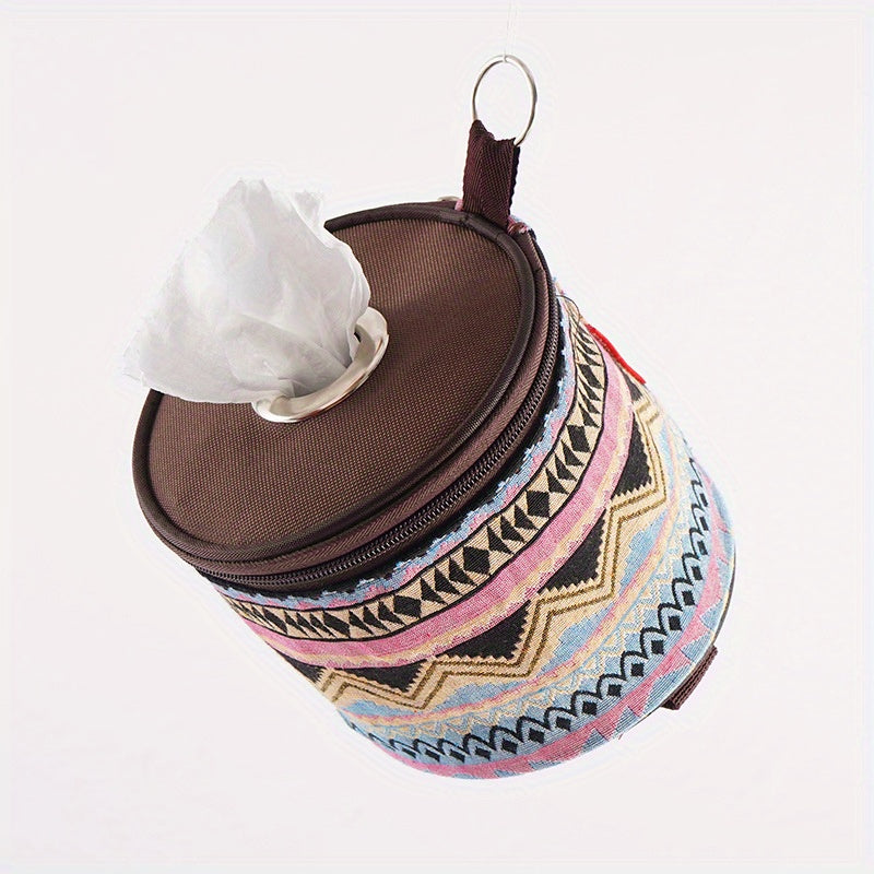 Outdoor Camping Tissue Box Wall Mount Storage Bag