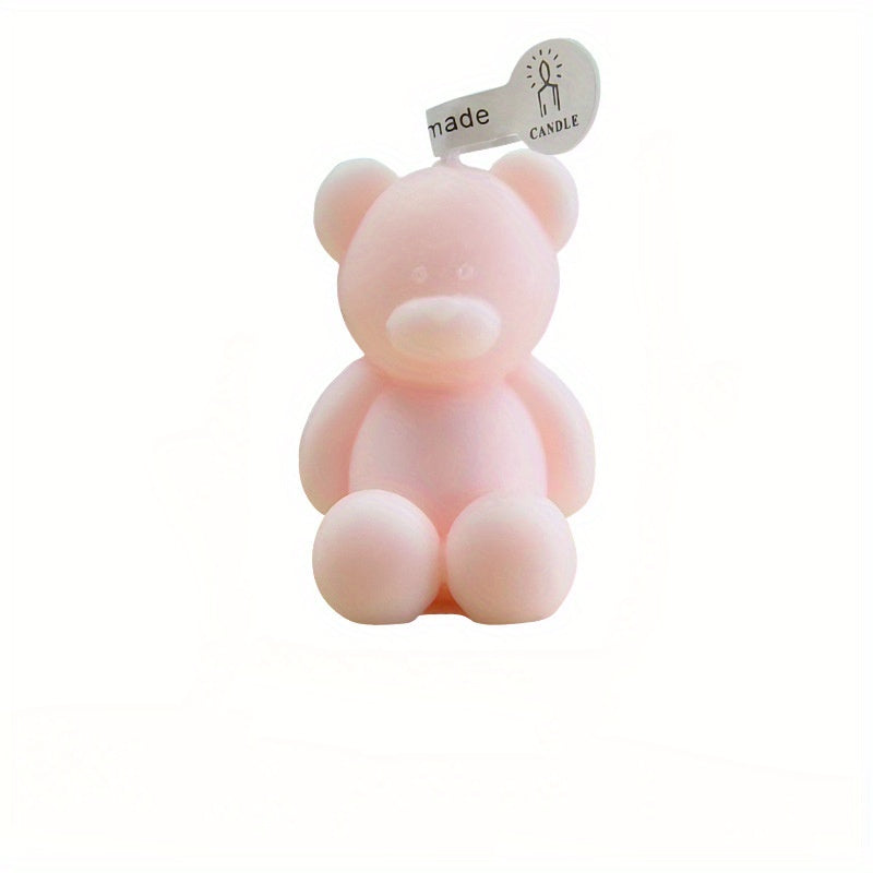 4pcs Mini Bear Aromatherapy Candles for Home Decoration
