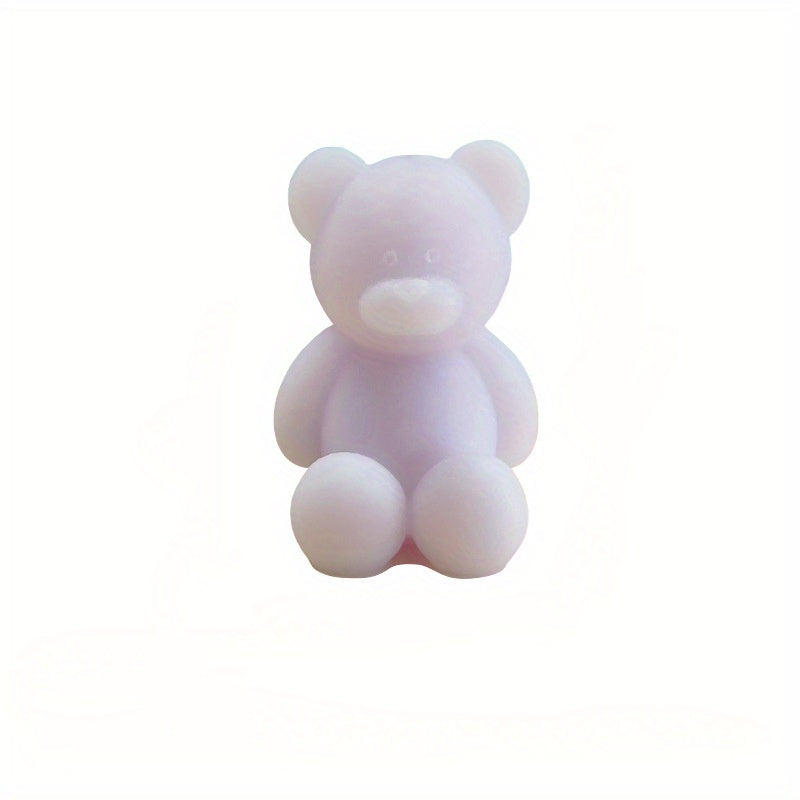 4pcs Mini Bear Aromatherapy Candles for Home Decoration