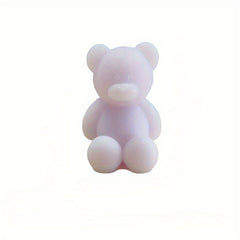 4pcs Mini Bear Aromatherapy Candles for Home Decoration