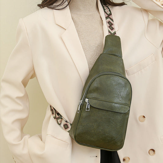 Women's Geometric Strap Shoulder Bag for Outdoor Sports