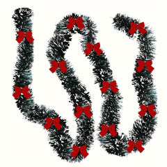 Christmas Tinsel Garland Twist Hanging Fireplace Mantel Decor