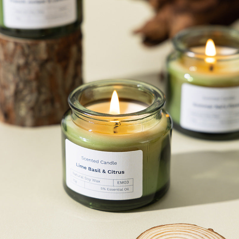 Scented Candle Soy Wax Glass Wedding Fragrance Candle Home Decor