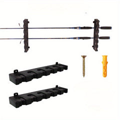 Wall mounted Fishing Rod Holder Vertical Organizer