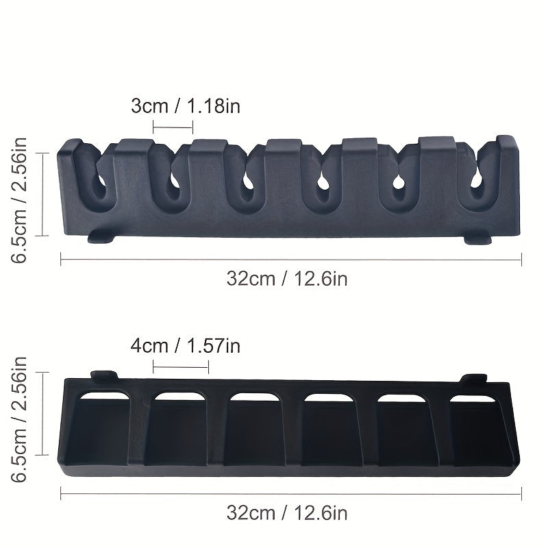 Wall mounted Fishing Rod Holder Vertical Organizer