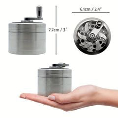 Functional Grinder 7.62 cm for Nutmeg, Ginger, Rock Salt, Peppercorn