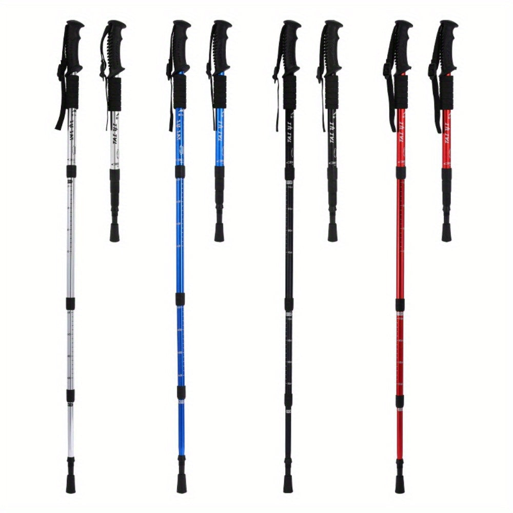 3 Section Foldable Alpenstock for Hiking and Walking