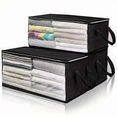 1pc Non woven Storage Bag Quilt Foldable Storage Bag Clear Window