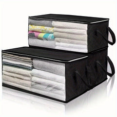1pc Non woven Storage Bag Quilt Foldable Storage Bag Clear Window