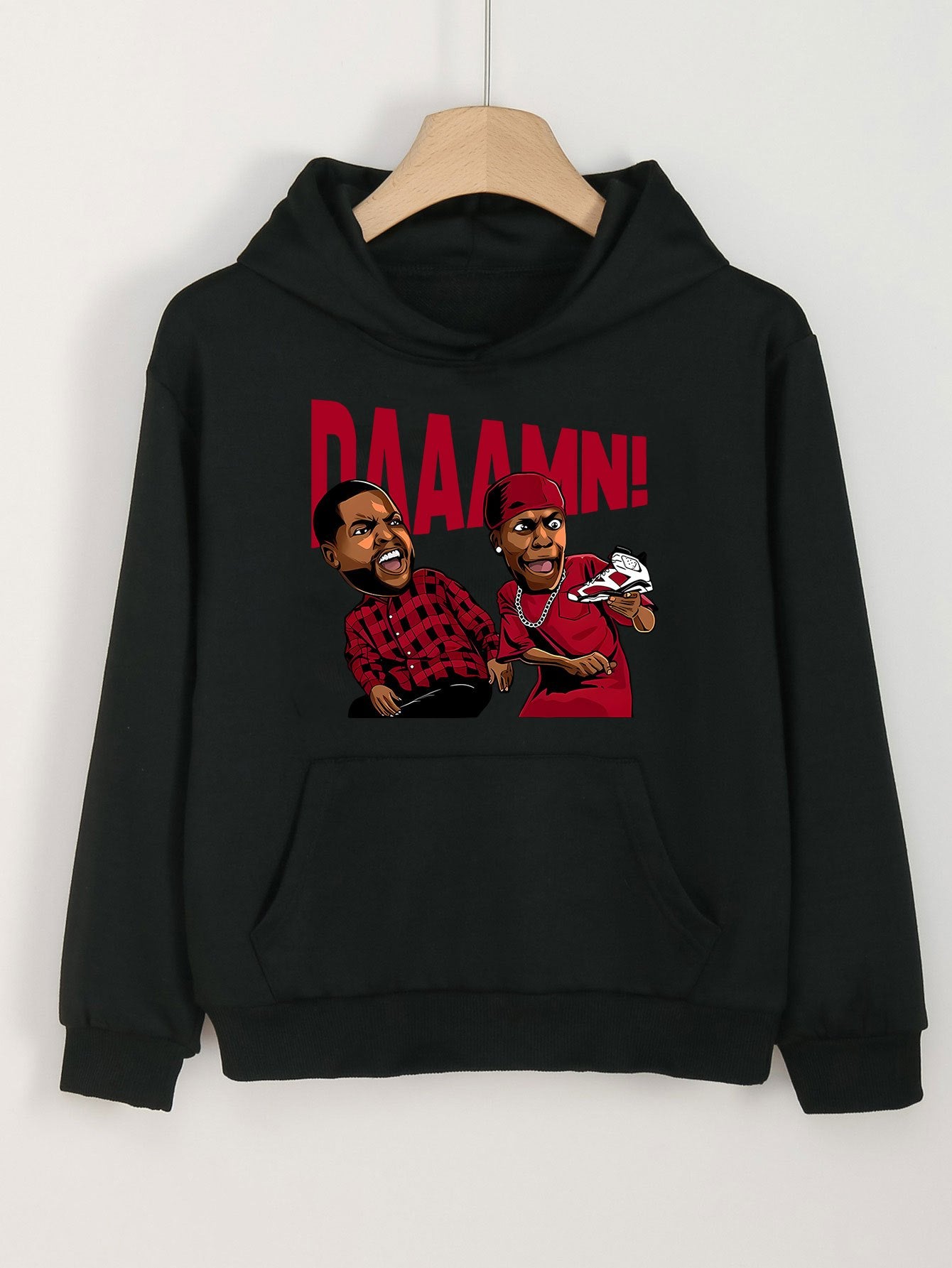 Print Hoodie For Girls Kids Long Sleeve Top