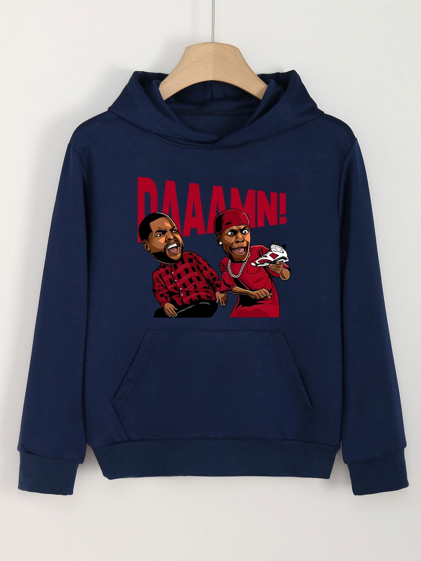 Print Hoodie For Girls Kids Long Sleeve Top
