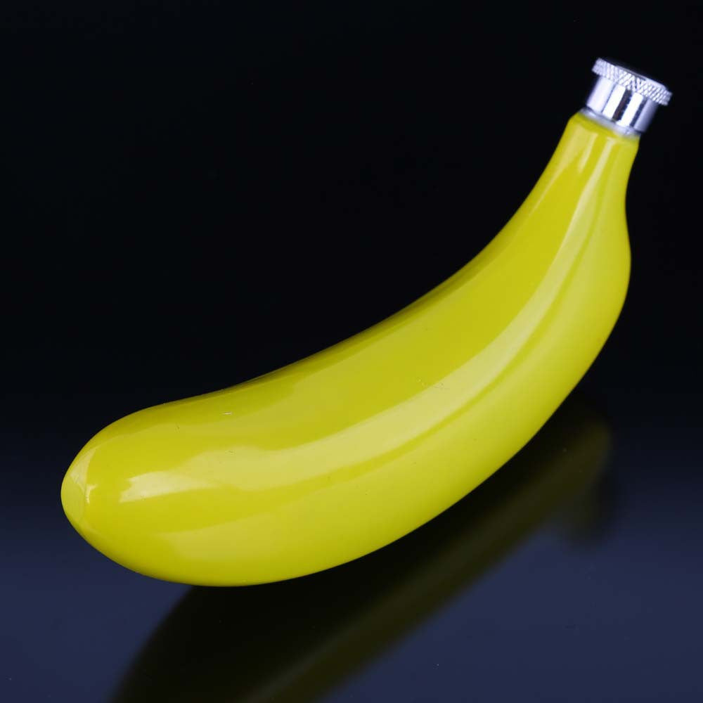 Banana Wine Pot 5oz Stainless Steel Bottle, Funnel for Bar Party, Creative Gift