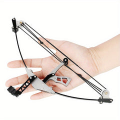 Mini Composite Bow Archery Set Stainless Steel Mini Bow With Targets