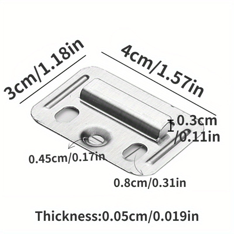 12pcs Stainless Steel Clapboard Clip Wall Card Clip Easy to Use