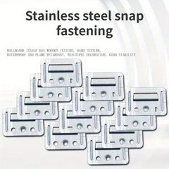 12pcs Stainless Steel Clapboard Clip Wall Card Clip Easy to Use
